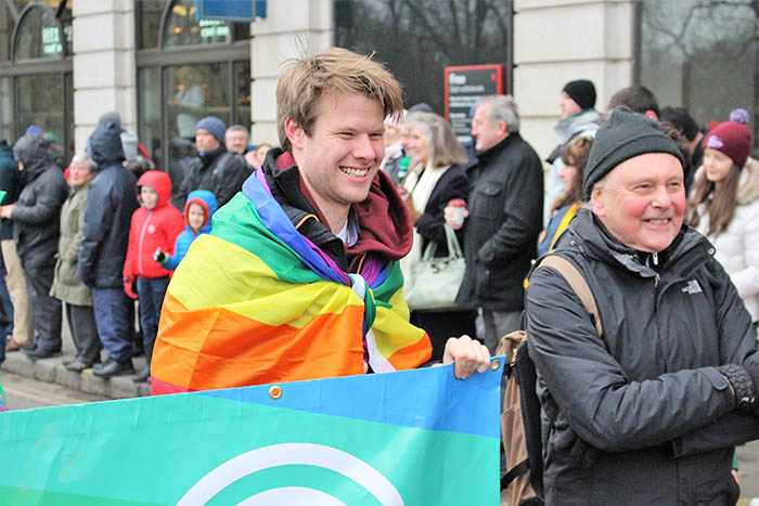London Irish LGBT Network at St Patrick’s Day Parade 2018