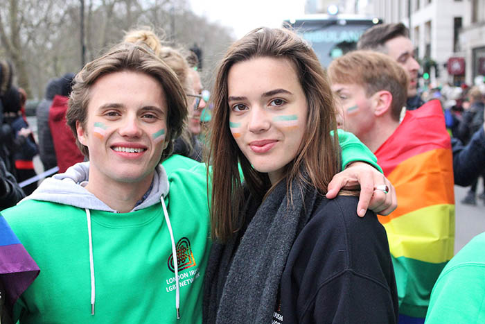London Irish LGBT Network at St Patrick’s Day Parade 2018