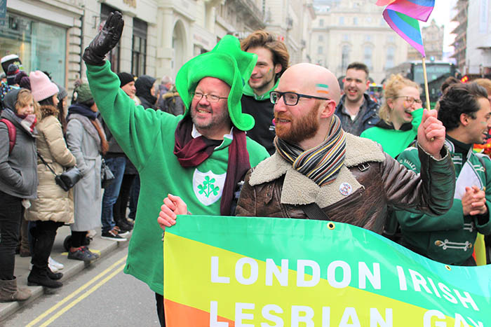 London Irish LGBT Network at St Patrick’s Day Parade 2018