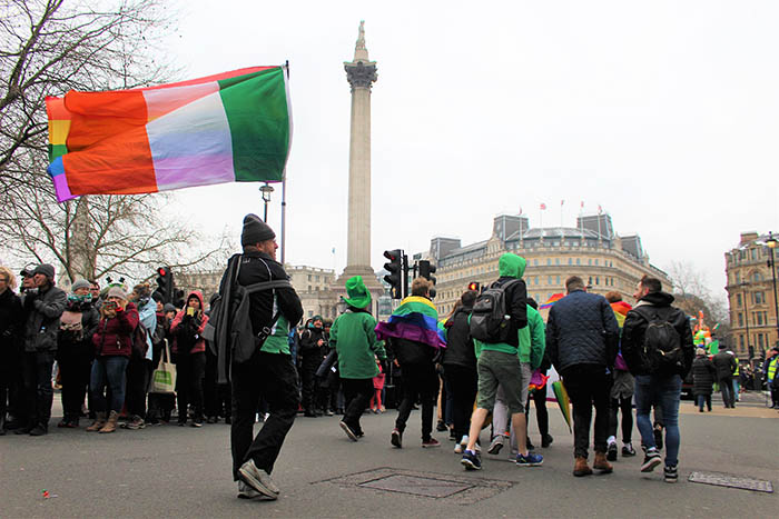 London Irish LGBT Network at St Patrick’s Day Parade 2018