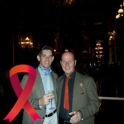 Bernárd Lynch (right) and his hisband