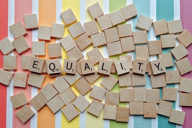 Scrabble pieces spelling Equality